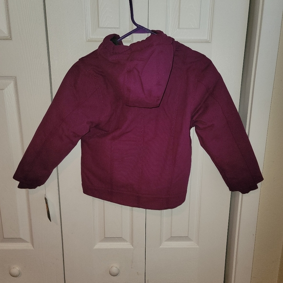 Carhartt Girls Youth Plum Sherpa Lined Jacket nwt - Picture 4 of 4